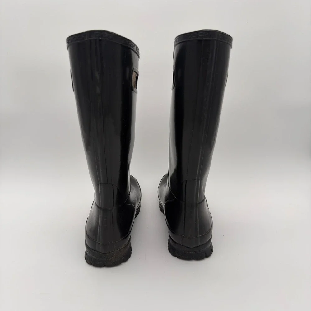 Bogs Berkeley Women's Rain Boots Black Waterproof Pull-On‎ Size 6